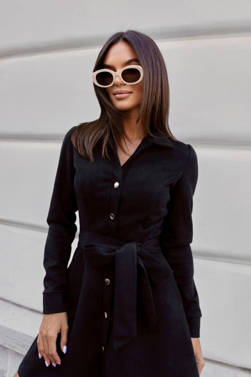 Vestido Camisero 'Siena' Suede-Touch™