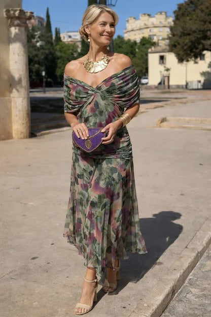 Vestido Plisado de Tejido Ligero