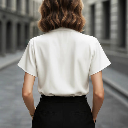 Blusa Satinada 'Sloane' Asymmetric™