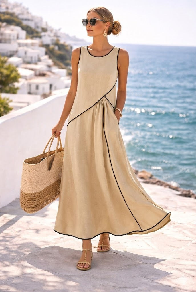 Vestido Maxi 'Cyclades' Contrast™