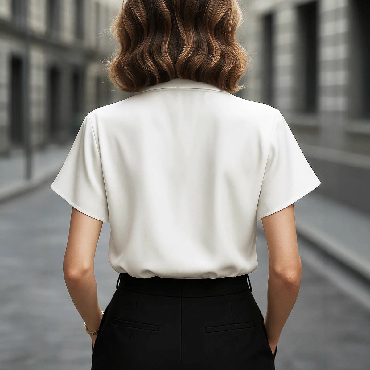 Sloane | Blusa Satinada Asimétrica
