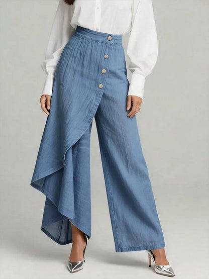 Pantalón Palazzo Liquid Denim