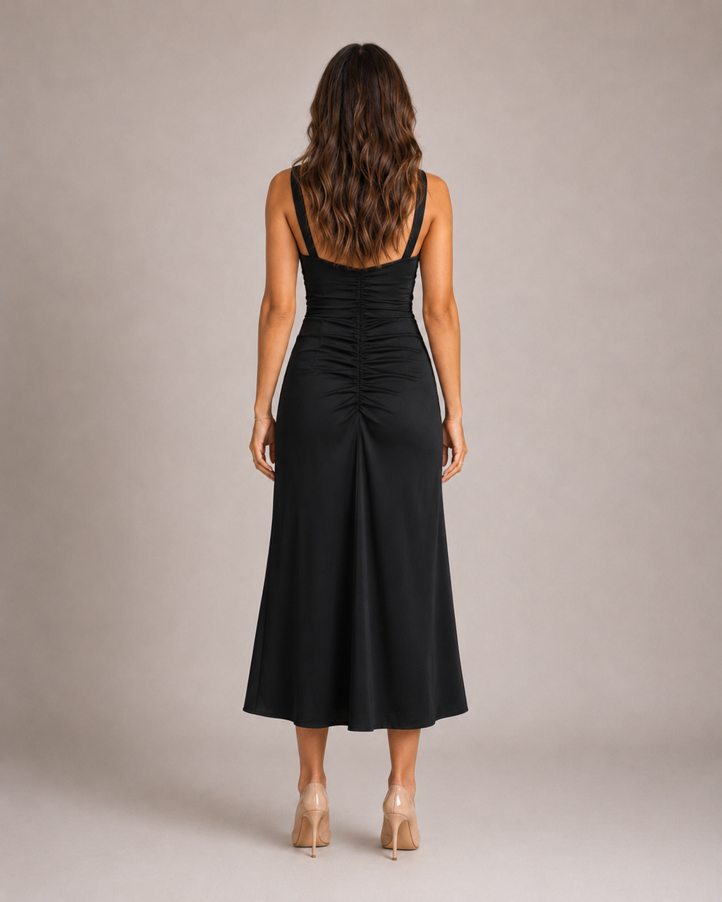 Sculpt | Vestido Midi Fruncido