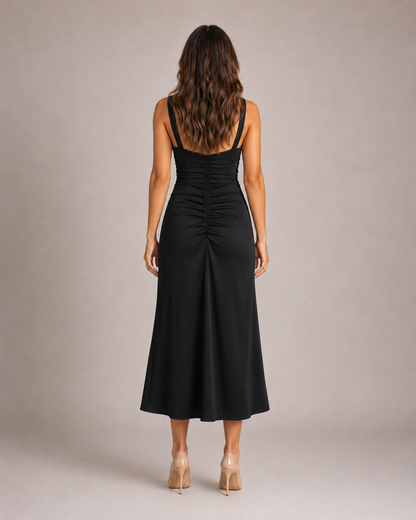 Vestido Midi Sculpt Fruncido