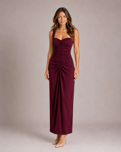 Vestido Midi Sculpt Fruncido