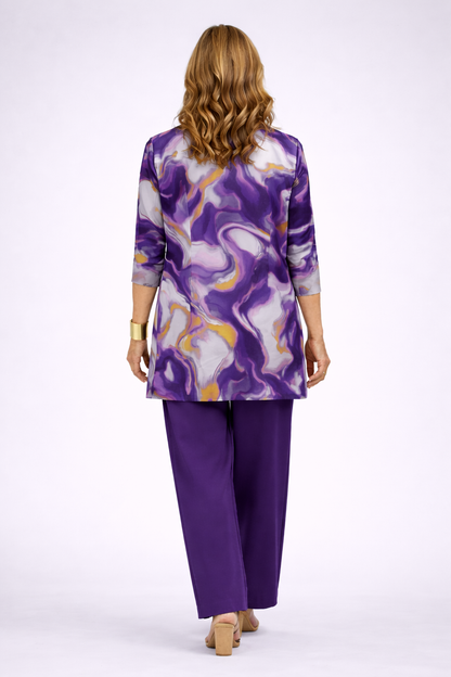 Conjunto de Tres Piezas · Morado (modelo 3)