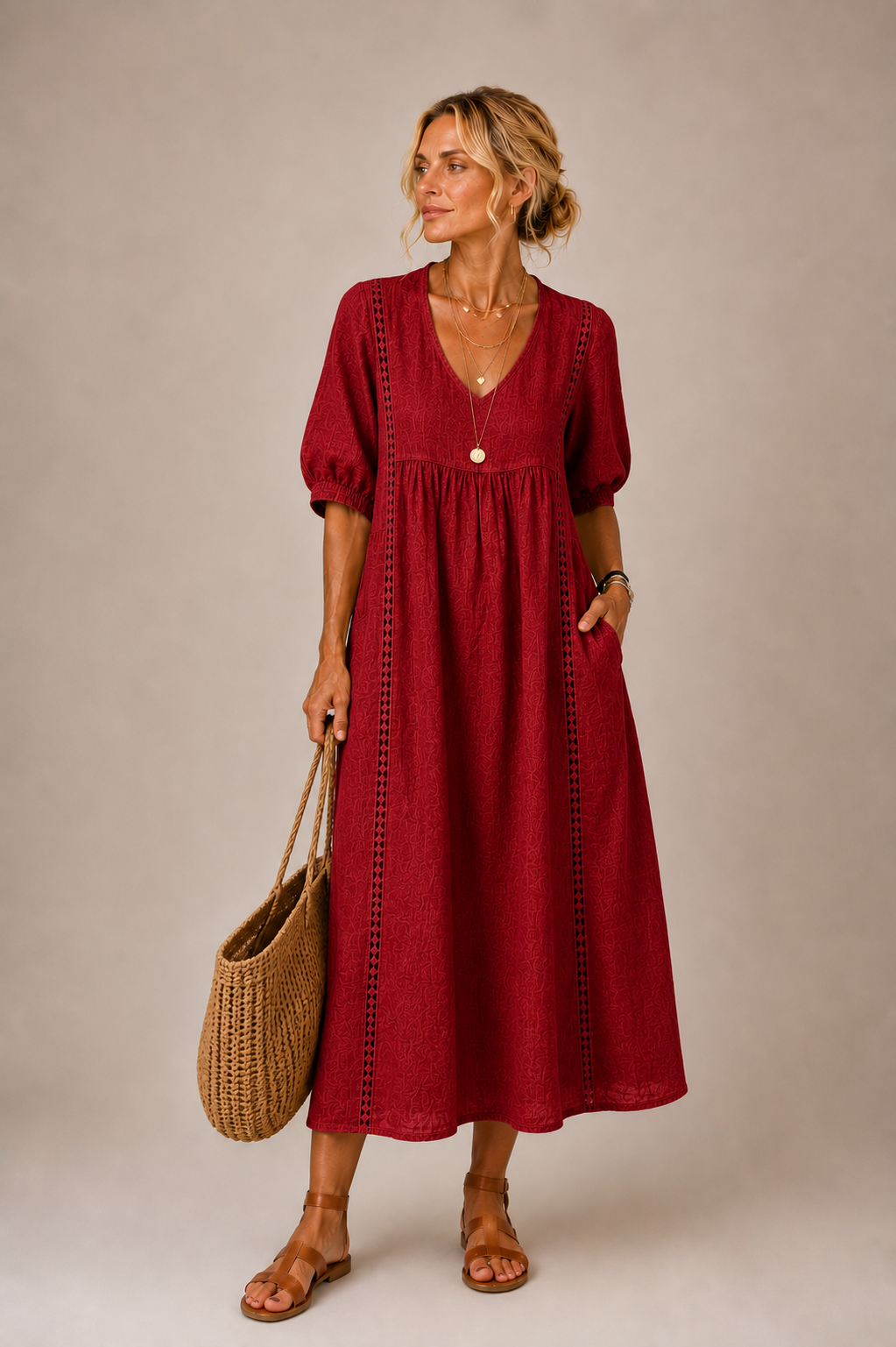 Sefi | Vestido Midi de Lino