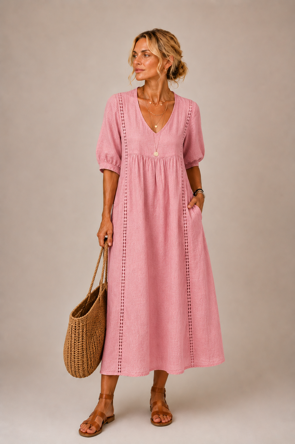 Sefi | Vestido Midi de Lino