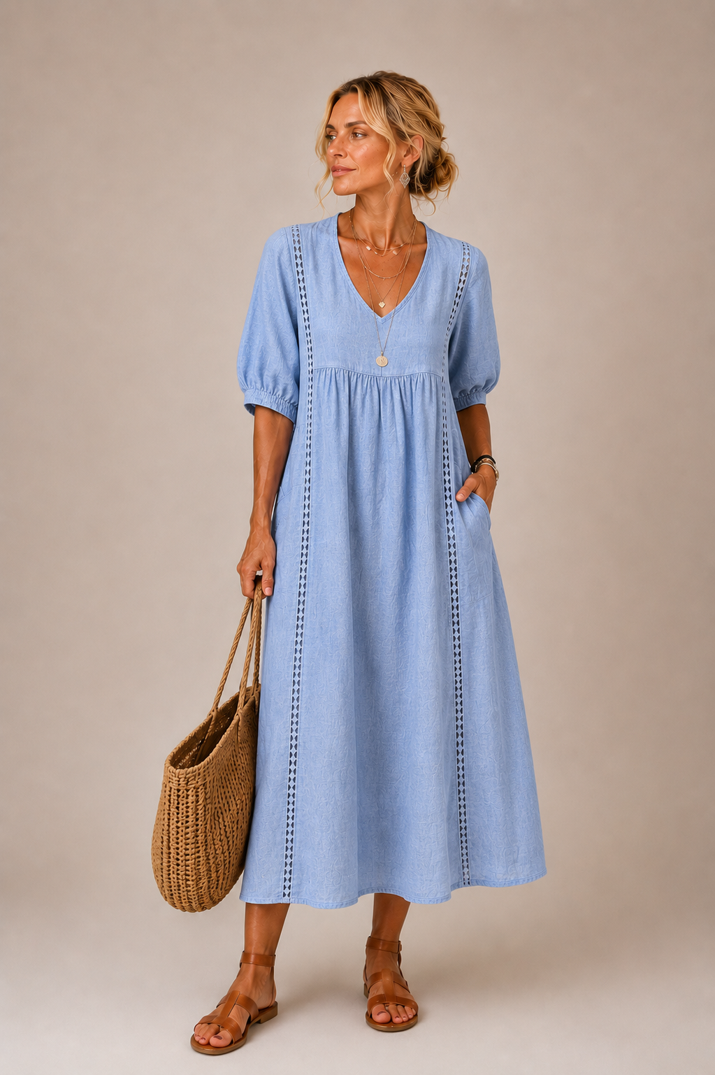 Sefi | Vestido Midi de Lino