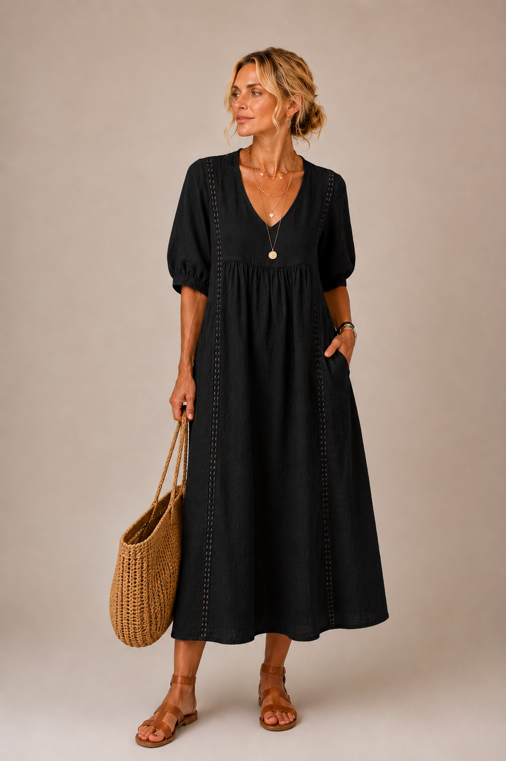 Sefi | Vestido Midi de Lino