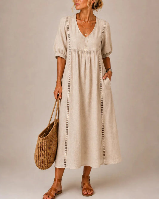 Élara | Vestido Brisa Beige
