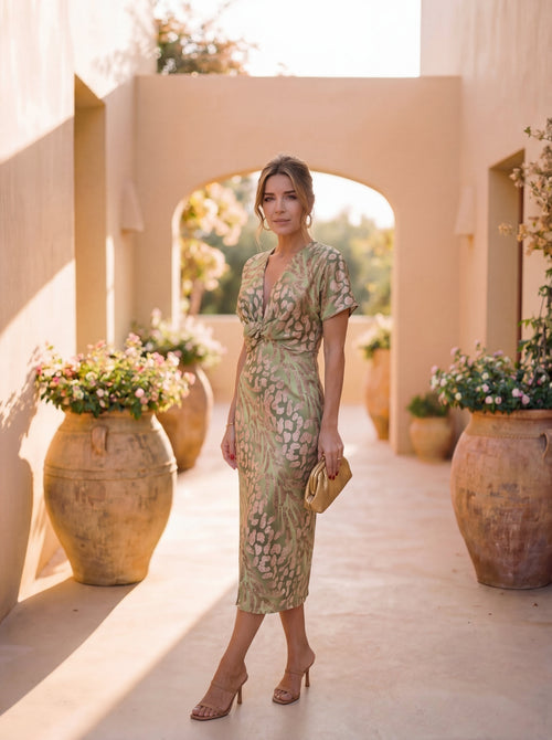 Calandra | Vestido Midi con Nudo