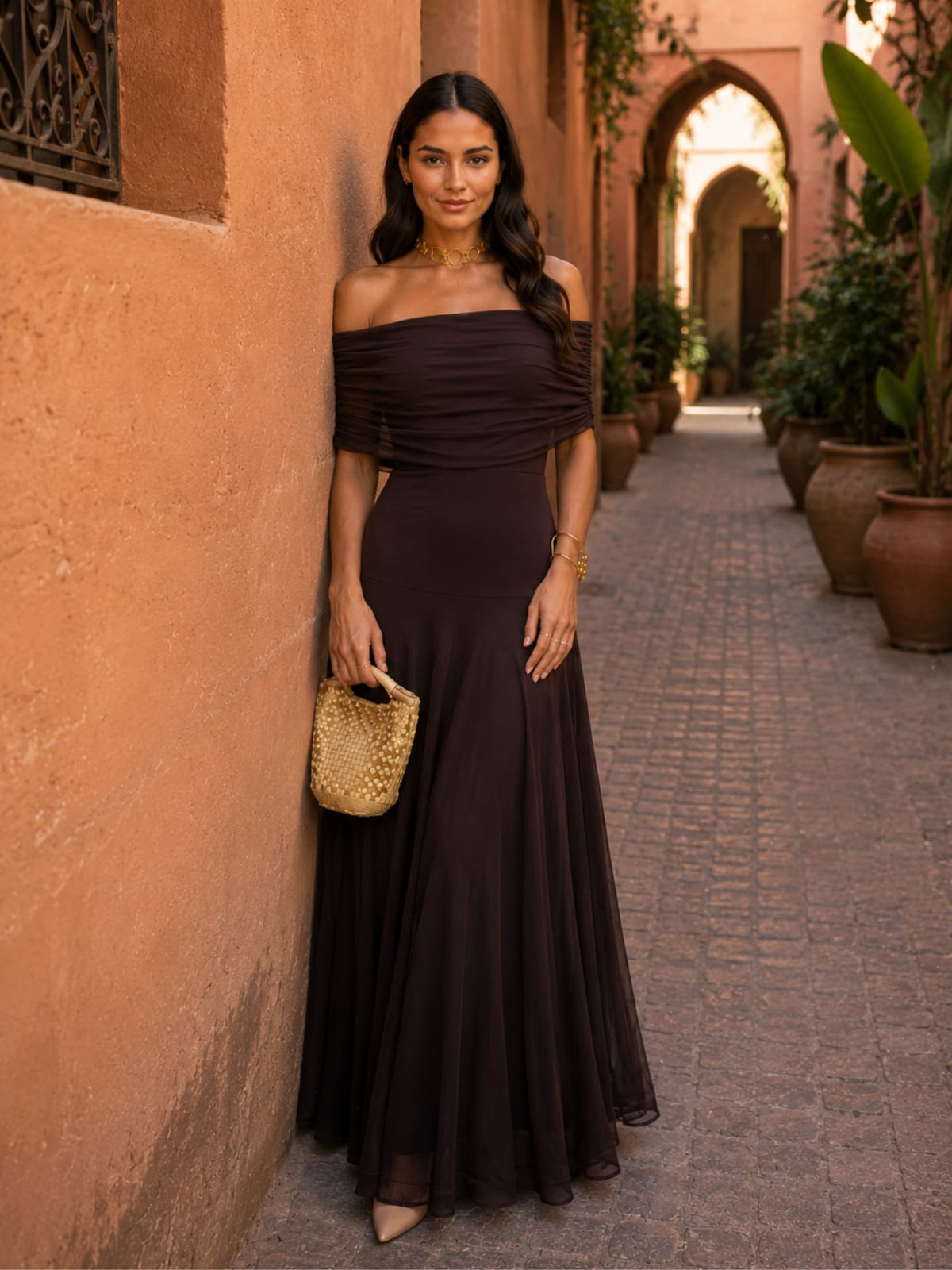 Toledo | Vestido Largo Marrón