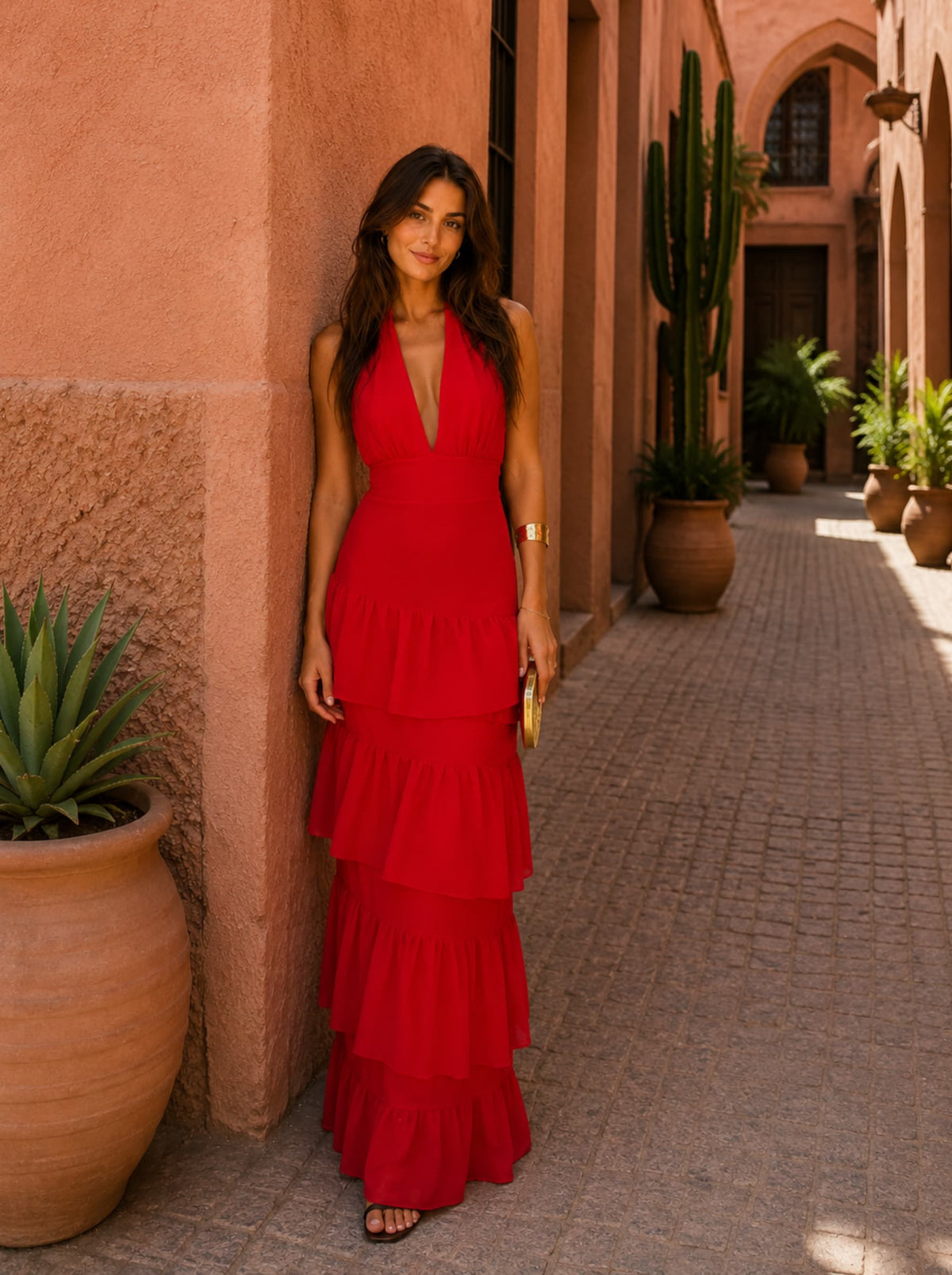 Manila | Vestido Largo Rojo