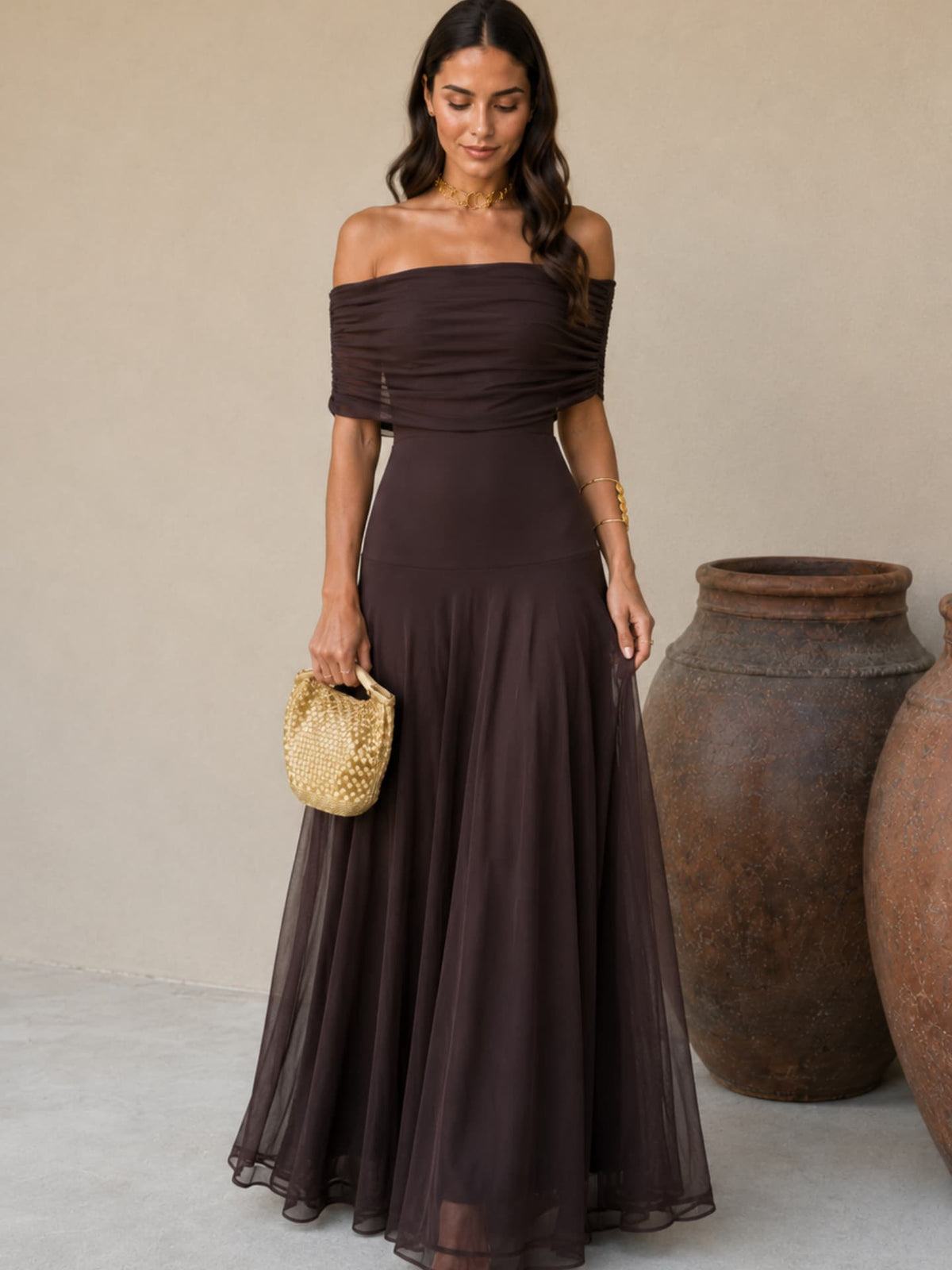 Toledo | Vestido Largo Marrón