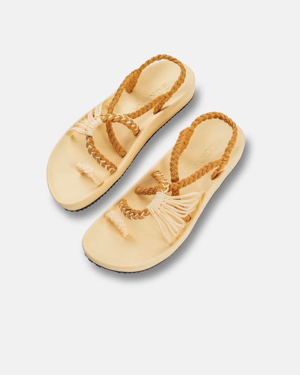 Elevate | Sandalias Cómodas Amarillo Pastel