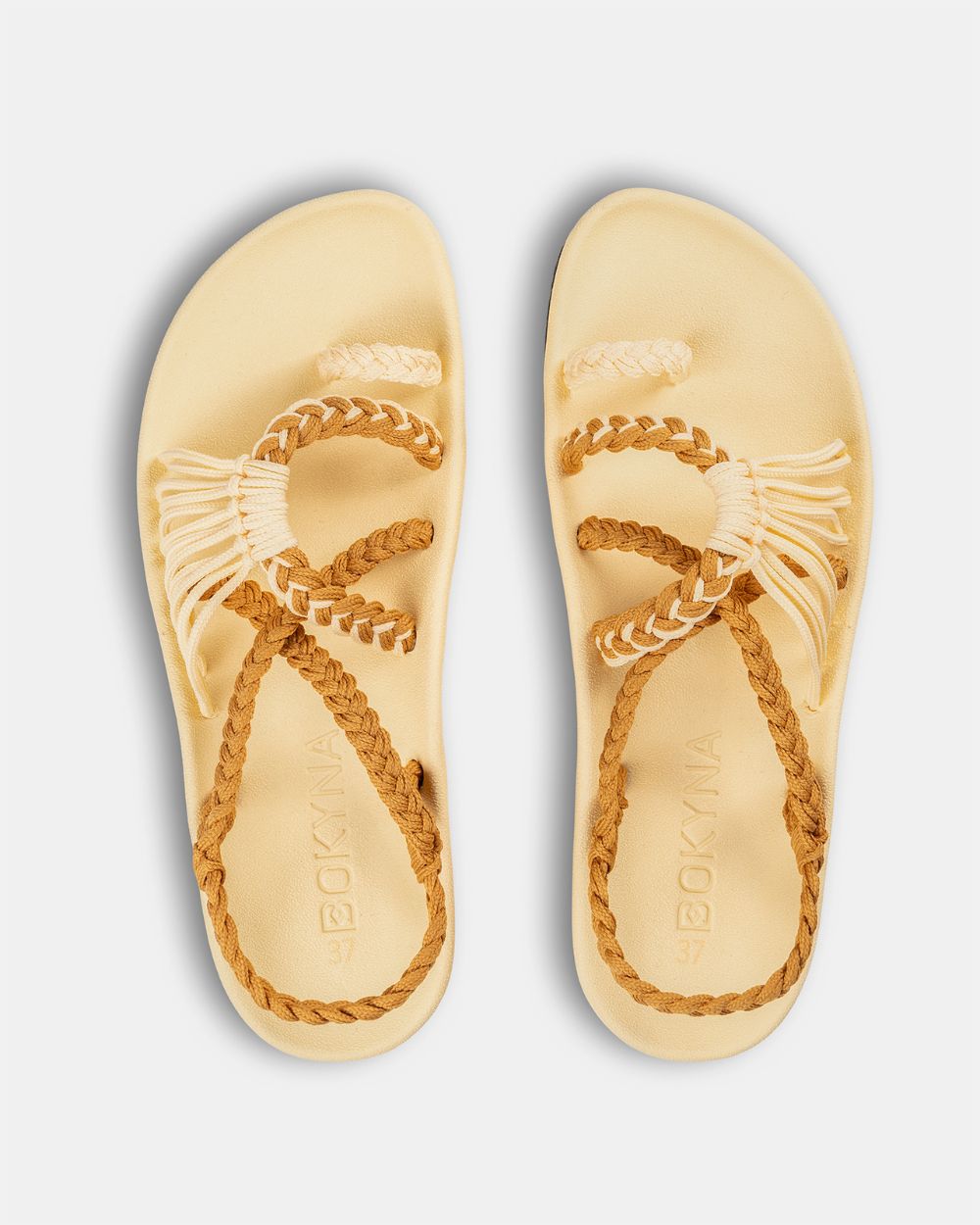 Elevate | Sandalias Cómodas Amarillo Pastel