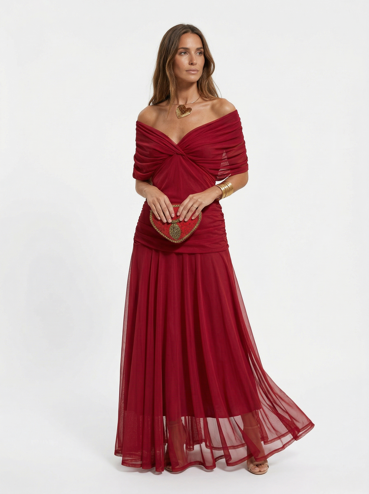 Noa | Vestido Maxi Floral Drapeado