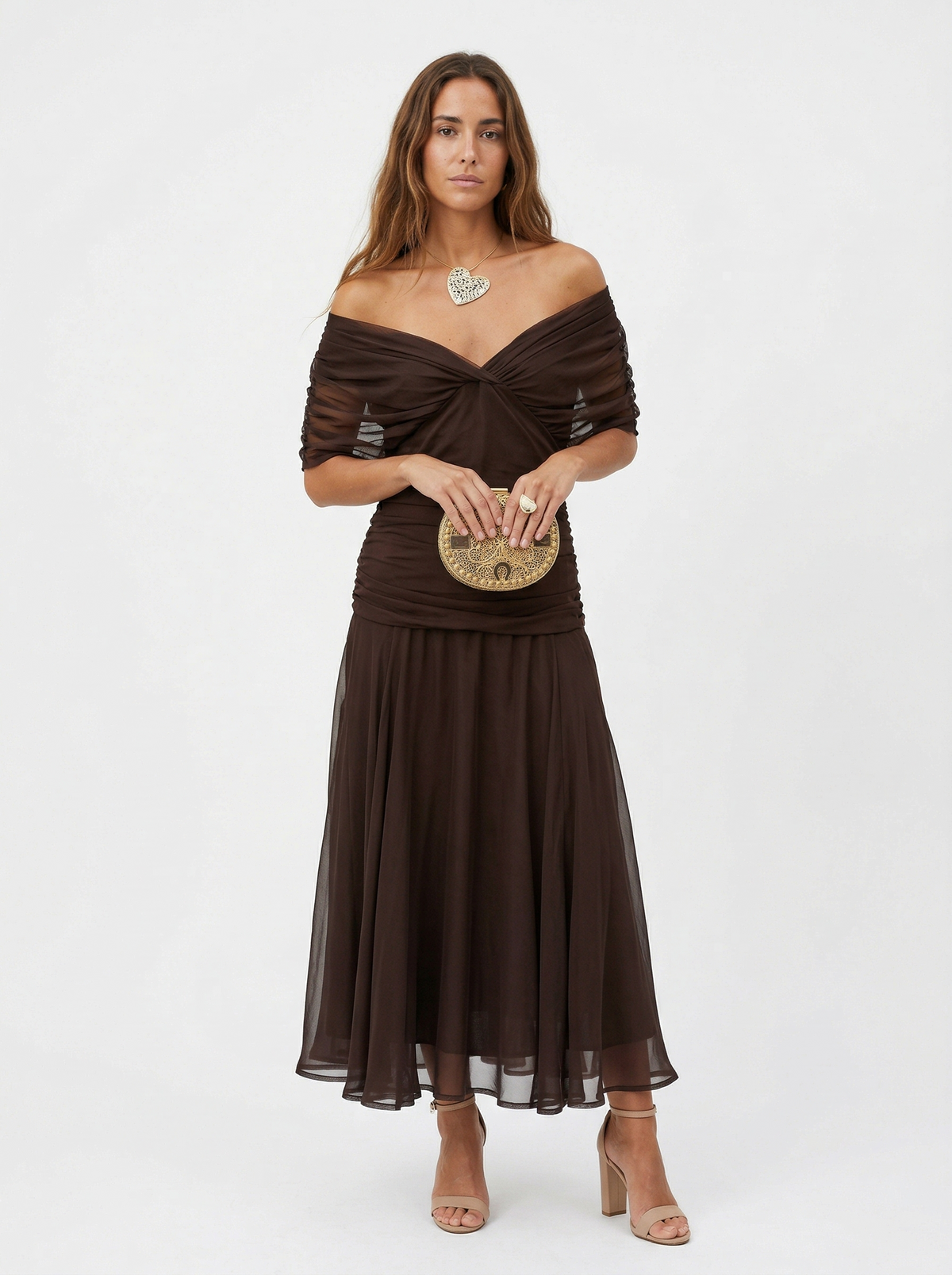 Noa | Vestido Maxi Floral Drapeado