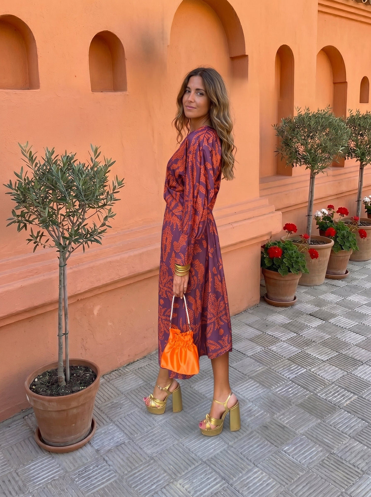 Silvia | Vestido Midi Estampado