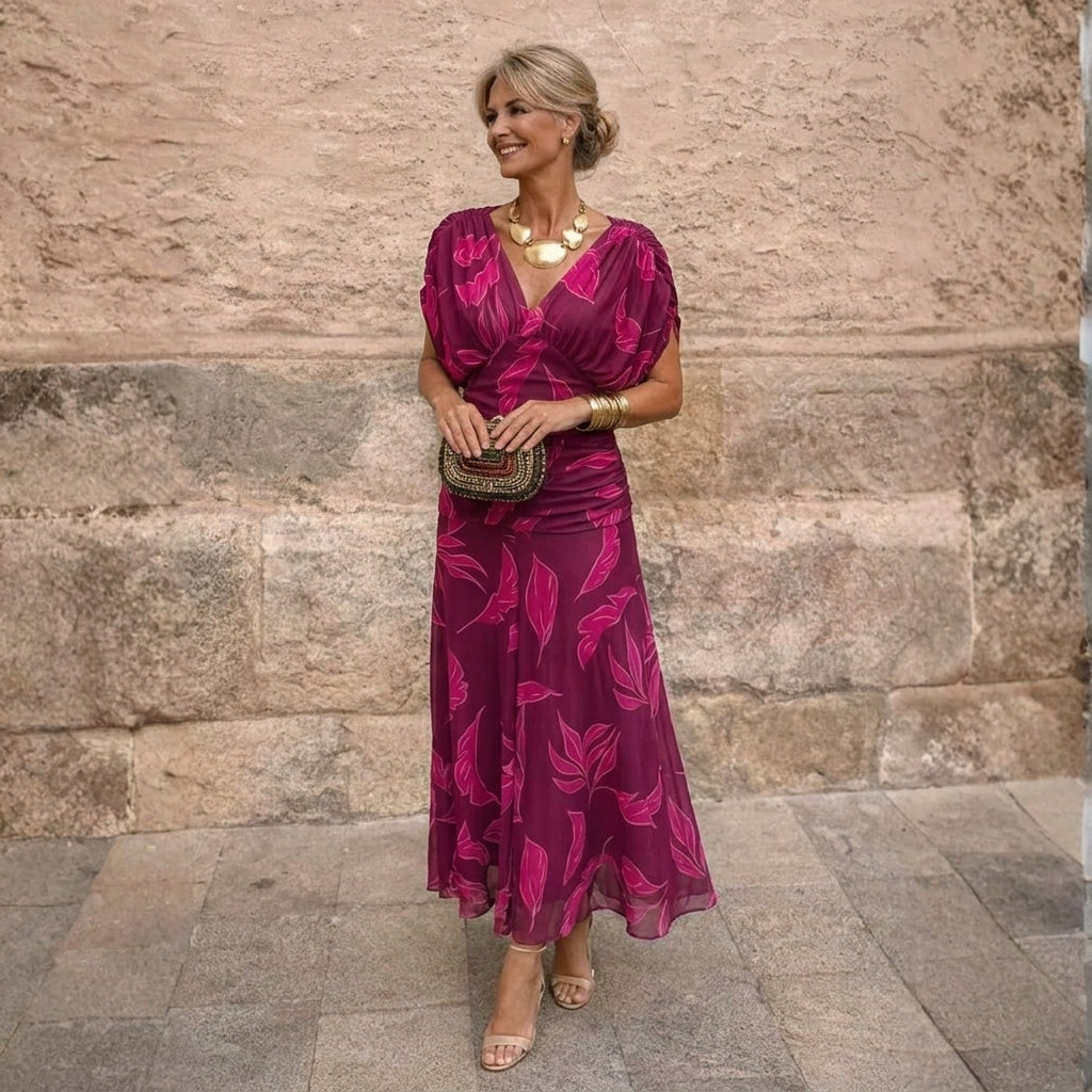 Mikaela | Vestido Maxi de Hombros Descubiertos
