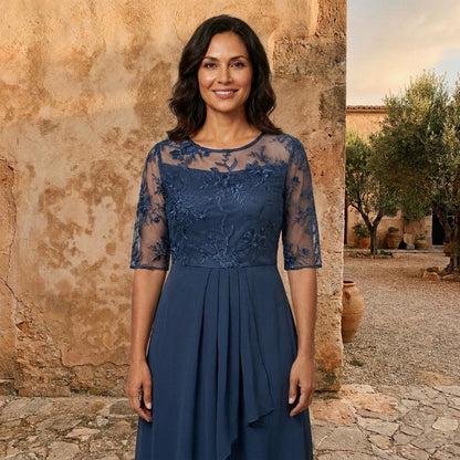 LOLA CASTELL | VESTIDO DE GASA ELEGANTE