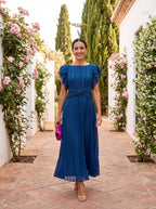 Seraphina | Vestido Maxi Plisado