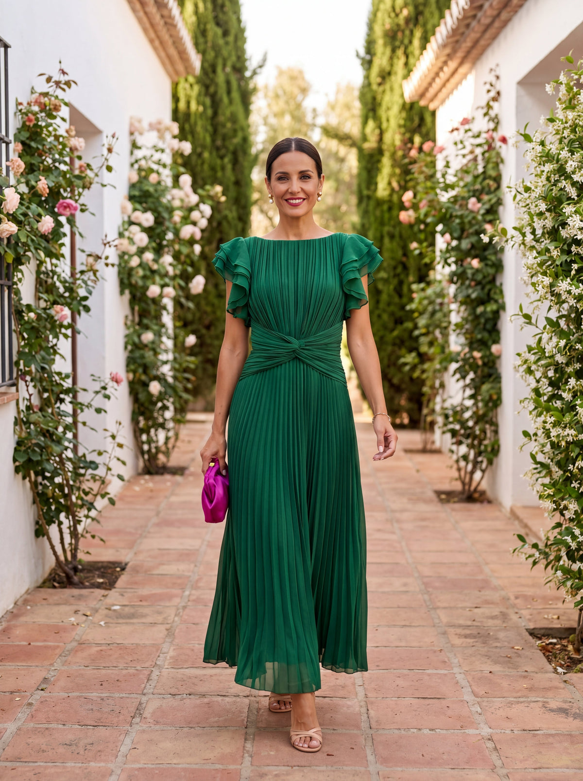 Seraphina | Vestido Maxi Plisado
