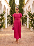 Seraphina | Vestido Maxi Plisado