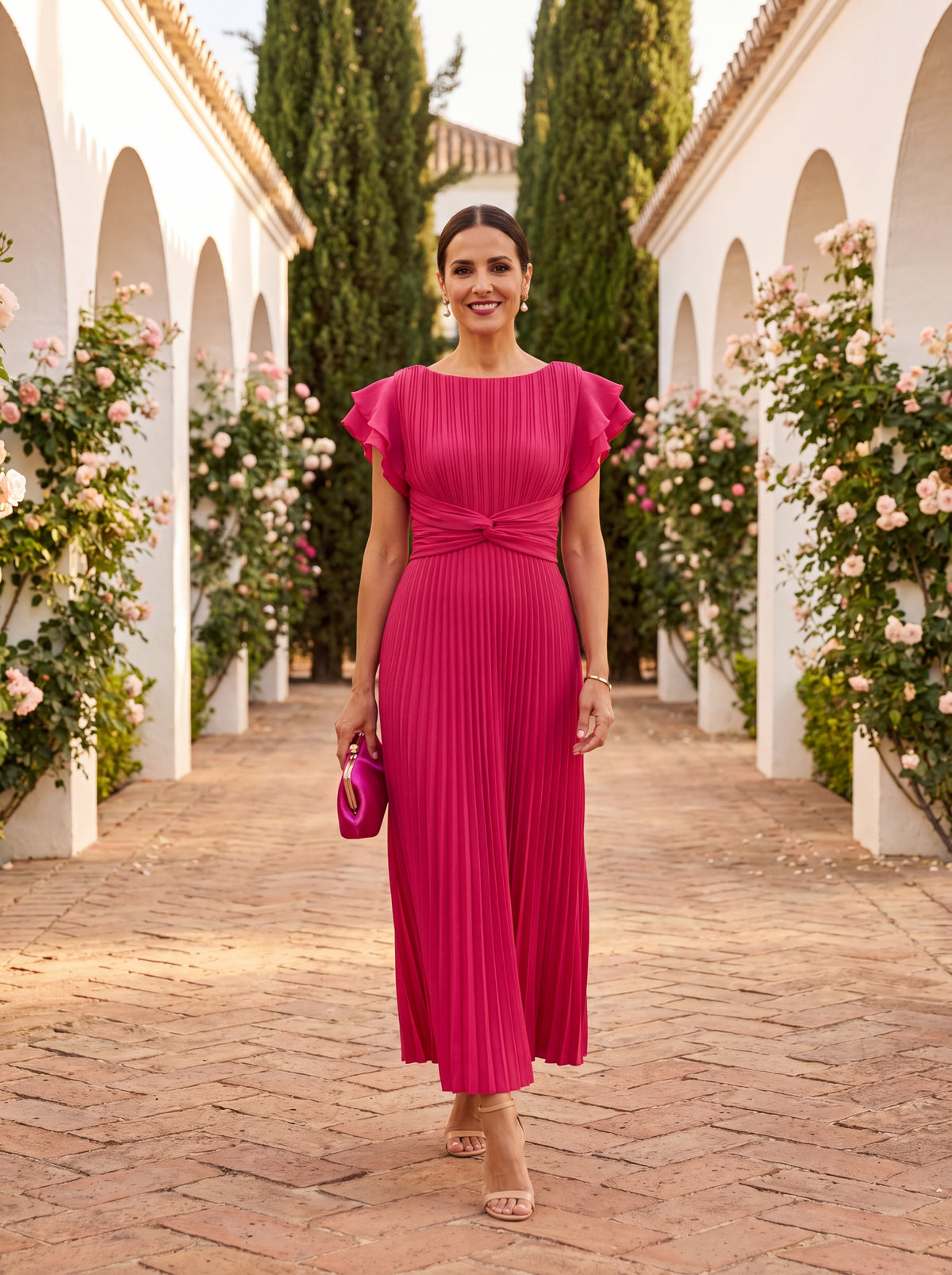 Seraphina | Vestido Maxi Plisado