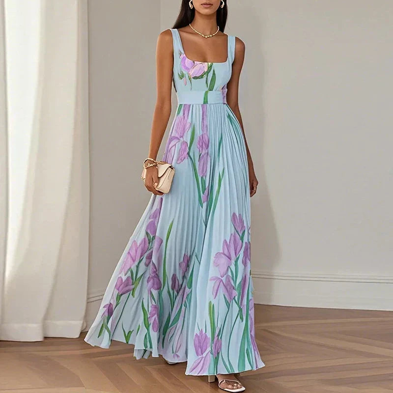 Oriah | Vestido Maxi Línea A Floral