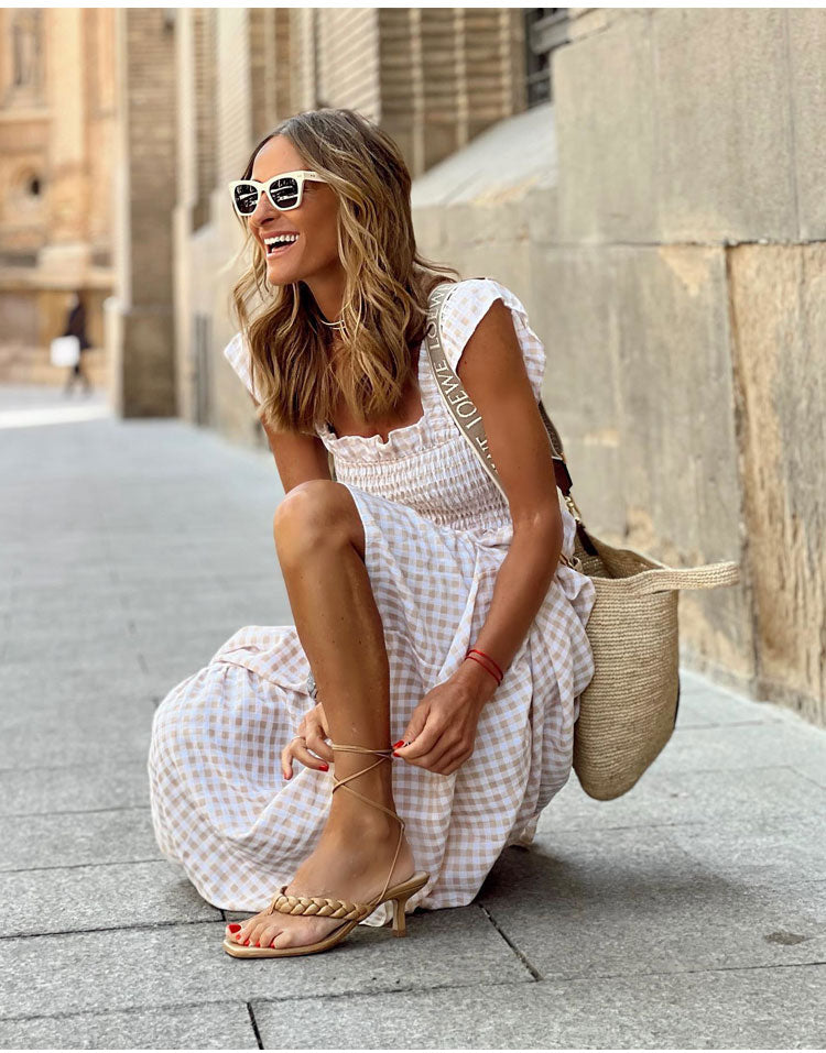 Lyra | Vestido Maxi Vichy