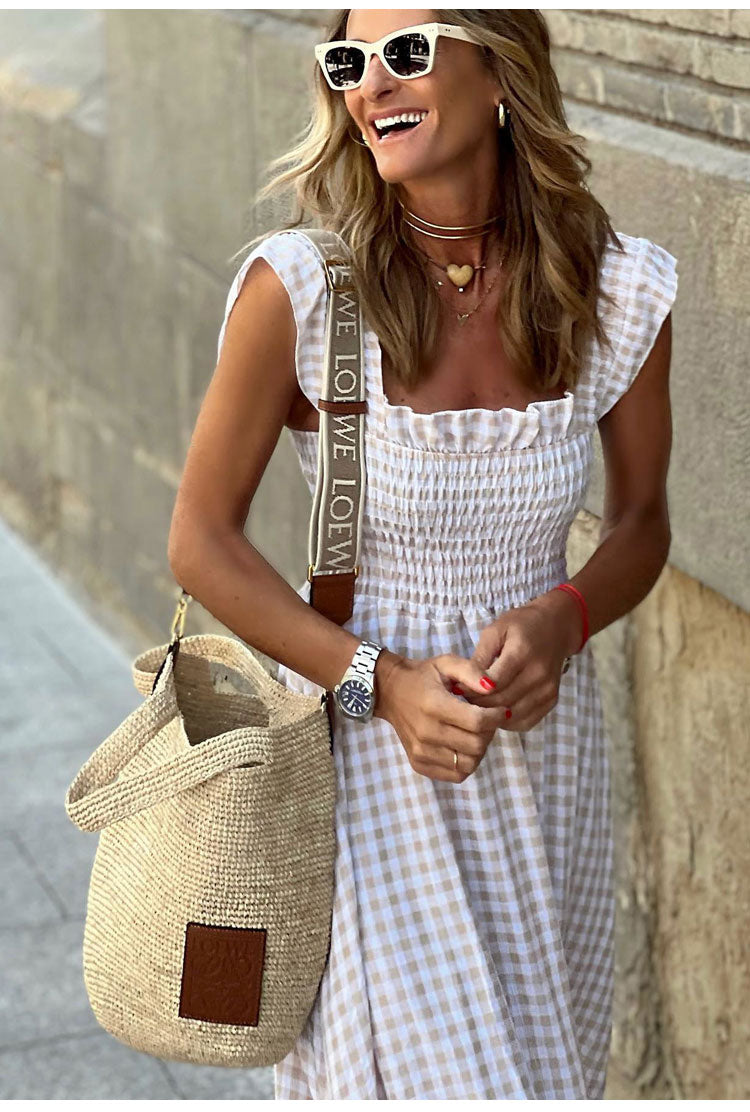 Lyra | Vestido Maxi Vichy