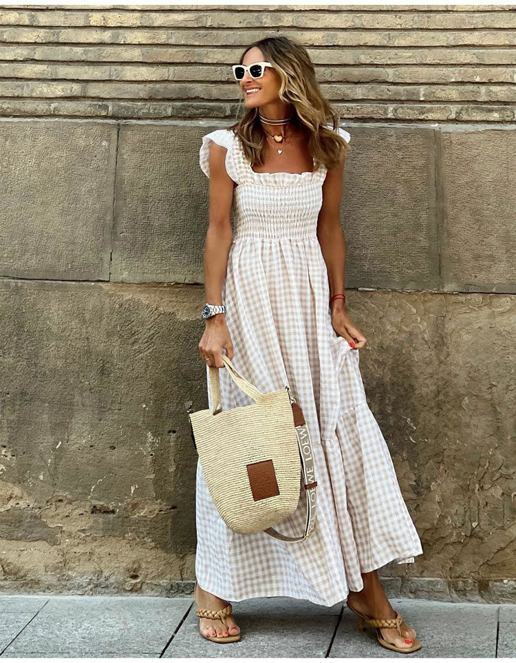 Lyra | Vestido Maxi Vichy