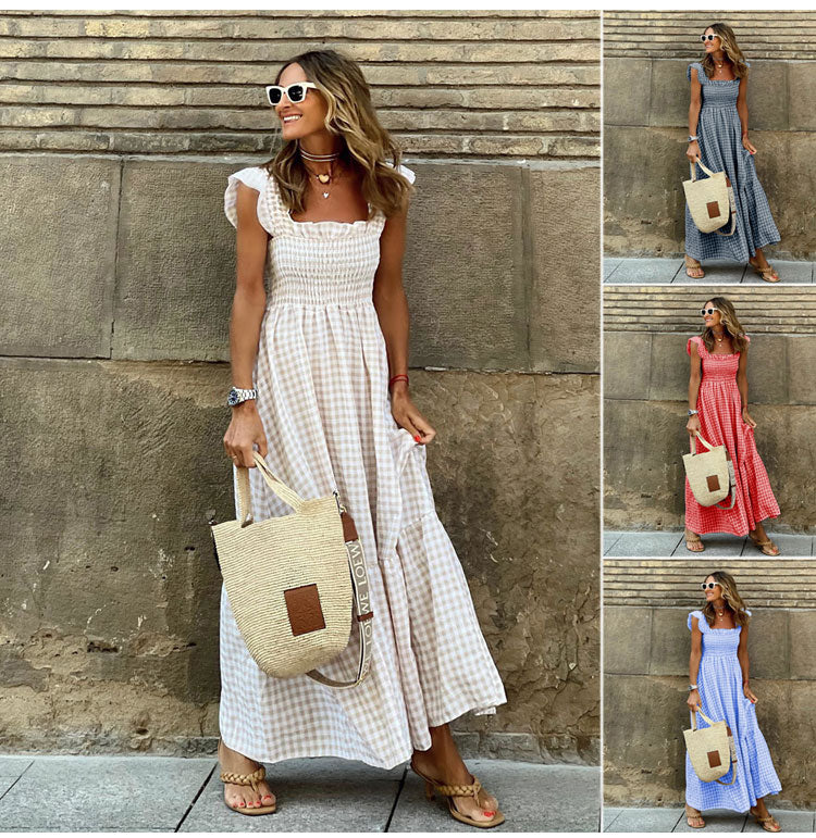 Lyra | Vestido Maxi Vichy
