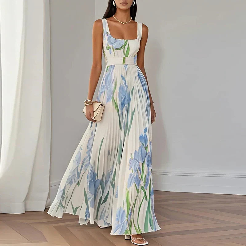 Oriah | Vestido Maxi Línea A Floral