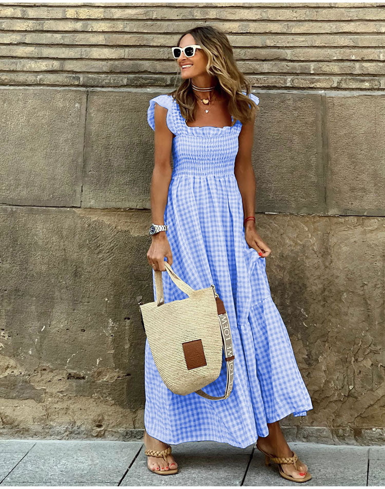 Lyra | Vestido Maxi Vichy