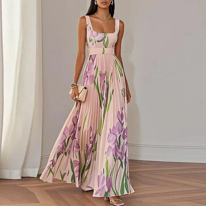 Oriah | Vestido Maxi Línea A Floral
