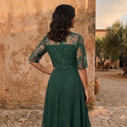 LOLA CASTELL | VESTIDO DE GASA ELEGANTE