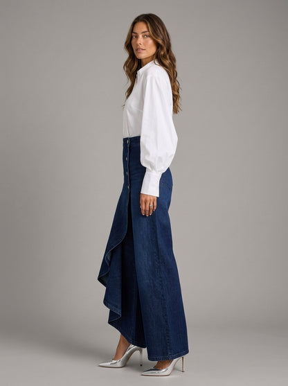 Pantalón Palazzo Liquid Denim