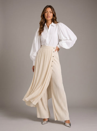 Pantalón Palazzo Liquid Denim