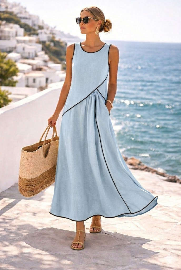 Vestido Maxi 'Cyclades' Contrast™
