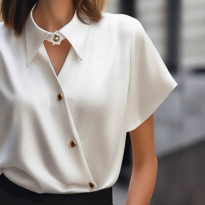 Blusa Satinada 'Sloane' Asymmetric™