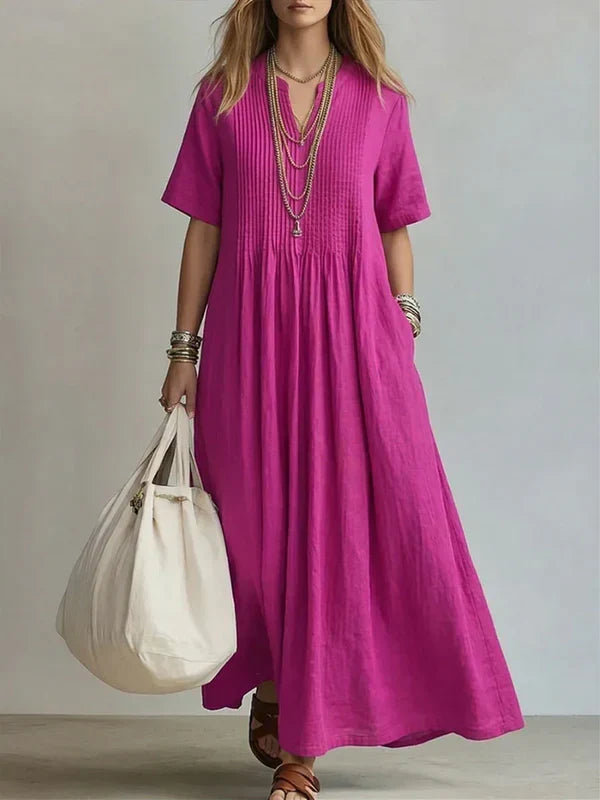 Elegante vestido plisado