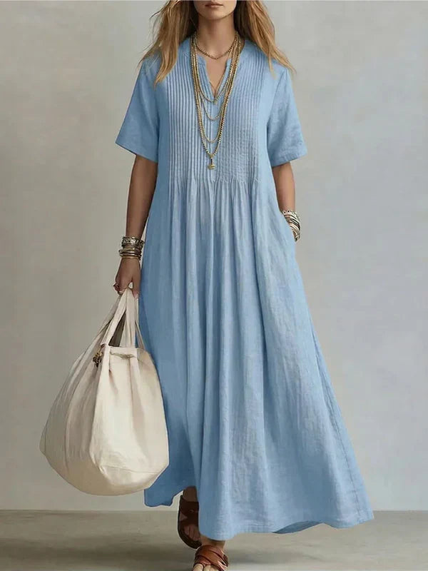 Elegante vestido plisado