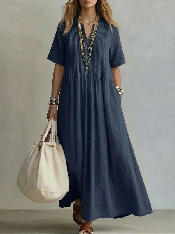 Elegante vestido plisado
