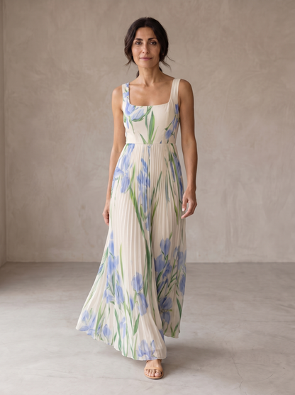 Oriah | Vestido Maxi Línea A Floral