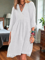 Vera | Vestido Corto de Lino