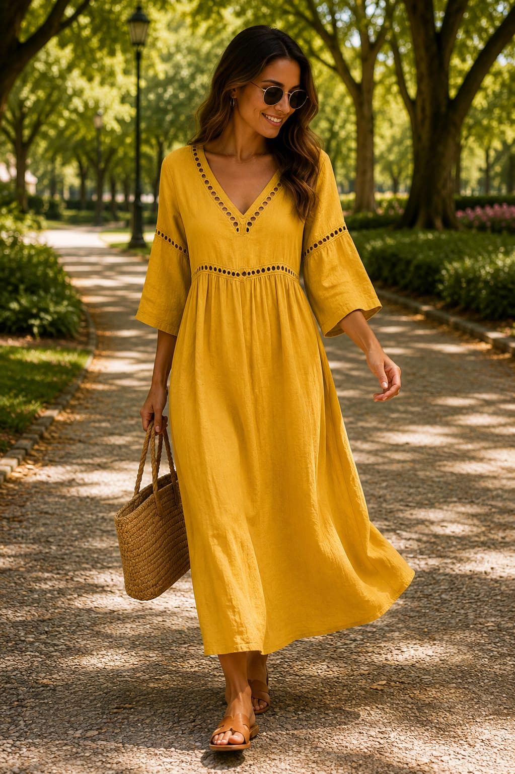 Vestido midi bohemio