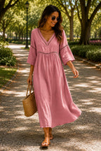 Bruna | Vestido Maxi de Lino